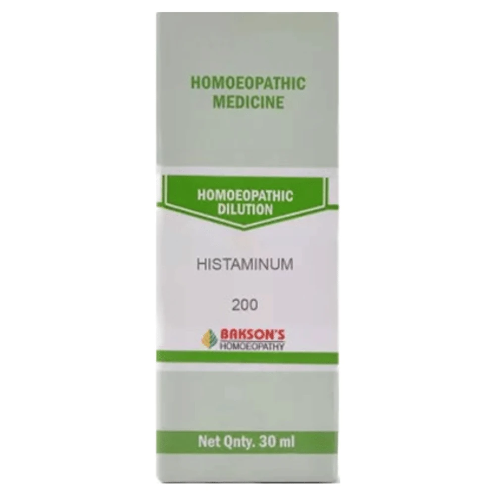 Bakson's Homeopathy Histaminum Dilution 200 bottle of 30 ml Dilution Bakson's Homeopathy Histaminum Dilution 200 bottle of 30 ml Dilution
