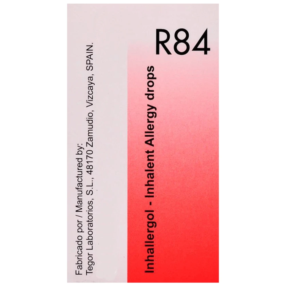 Dr. Reckeweg R84 Inhalent Allergy Drop bottle of 30 ml Drop Dr. Reckeweg R84 Inhalent Allergy Drop bottle of 30 ml Drop