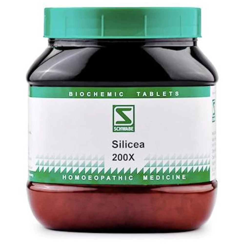 Dr Willmar Schwabe India Silicea Biochemic Tablet 200X bottle of 550 gm Biochemic Tablet