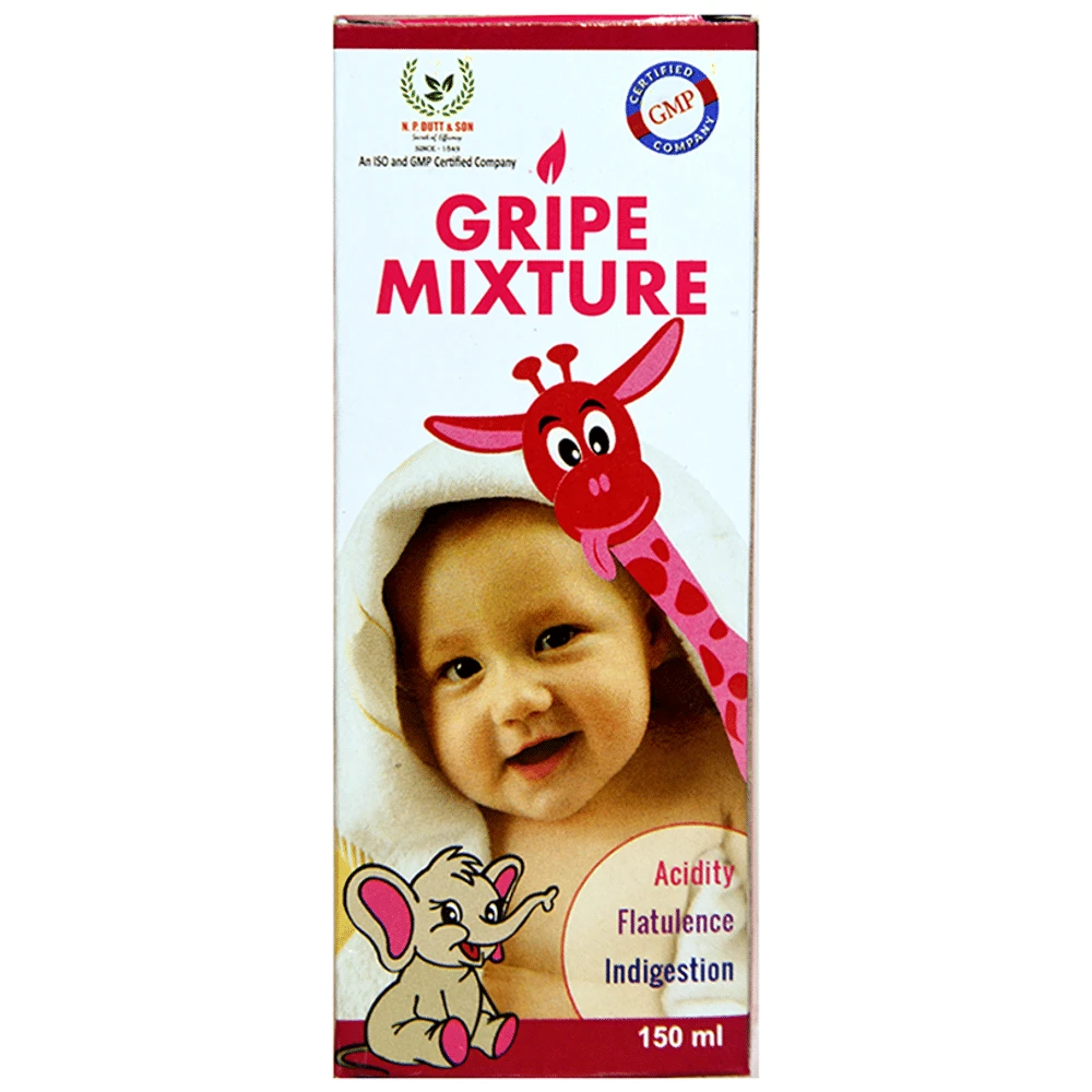 N.P. Dutt & Son Gripe Mixture for Baby bottle of 150 ml Syrup