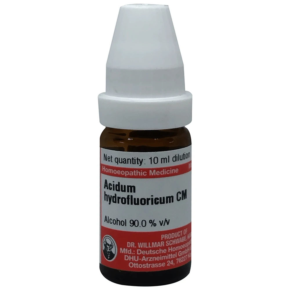Dr Willmar Schwabe Germany Acidum Hydrofluoricum Dilution CM bottle of 10 ml Dilution