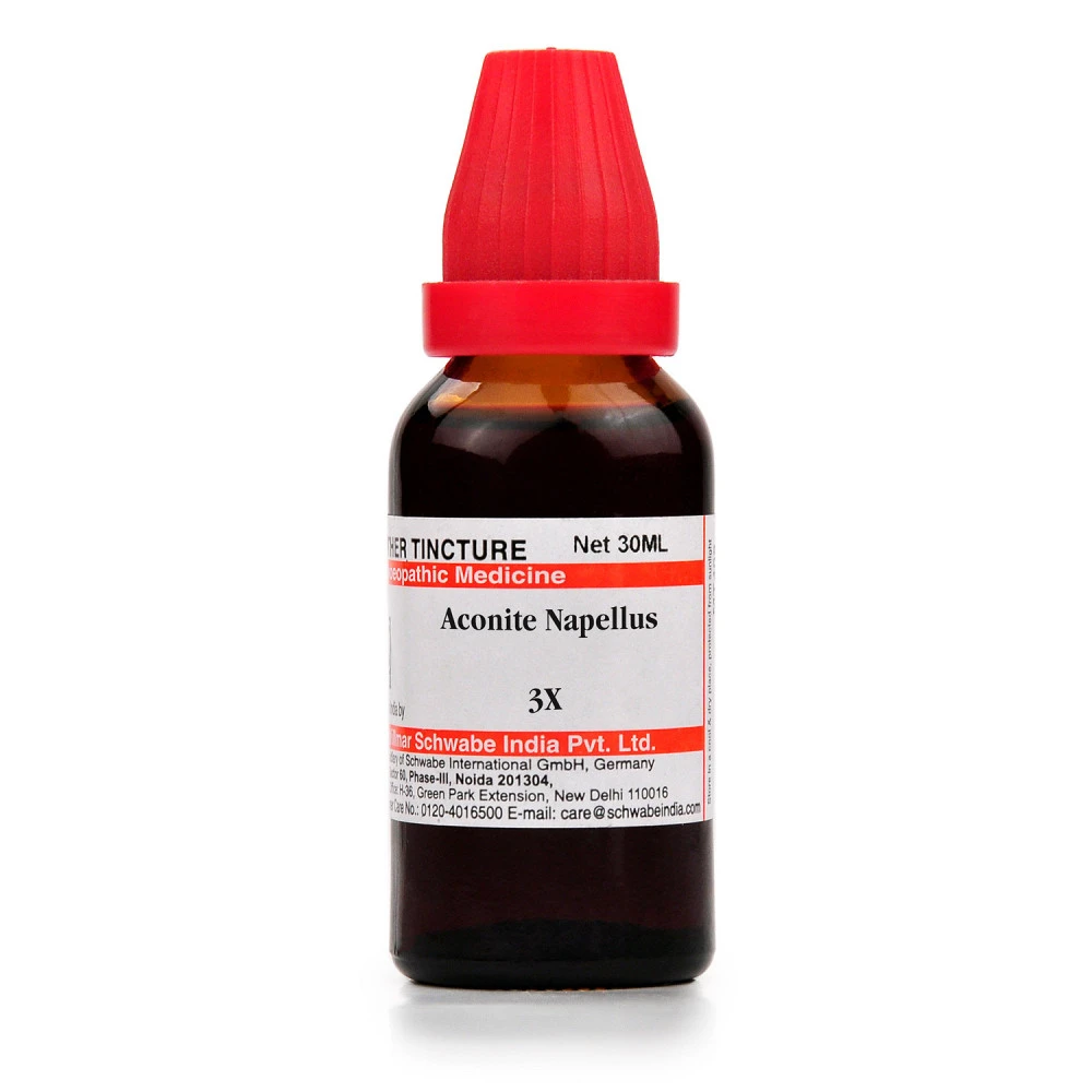 Willmar Schwabe India Aconite Napellus 3X (30ml)