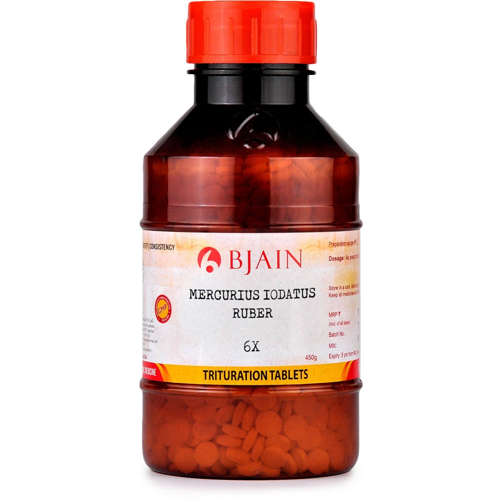 B Jain Mercurius Iodatus Ruber 6X (450g)