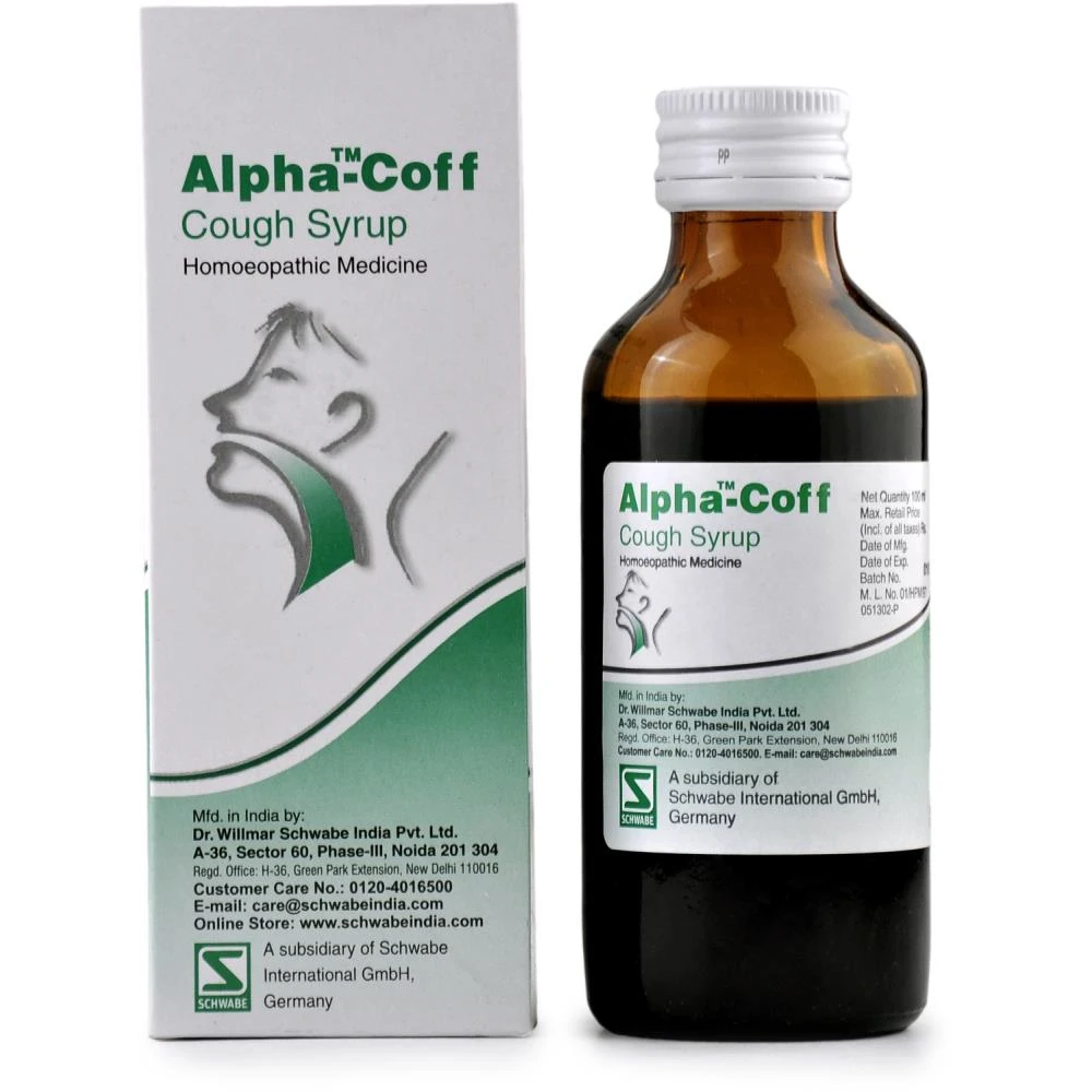 Willmar Schwabe India Alpha Coff (Cough Syrup) (100ml) Willmar Schwabe India Alpha Coff (Cough Syrup) (100ml)