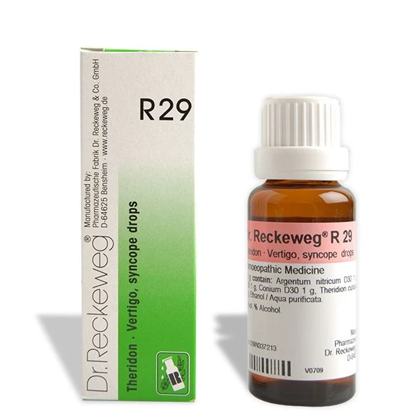Dr. Reckeweg R29 Theridon Vertigo And Syncope Drop (22ml) Dr. Reckeweg R29 Theridon Vertigo And Syncope Drop (22ml)