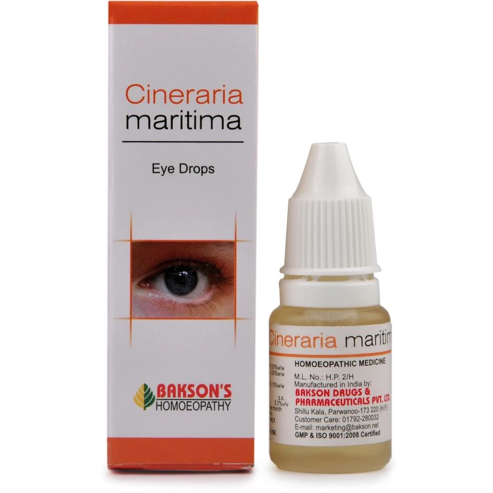 Bakson Cineraria Maritima Eye Drops (10ml) Bakson Cineraria Maritima Eye Drops (10ml)