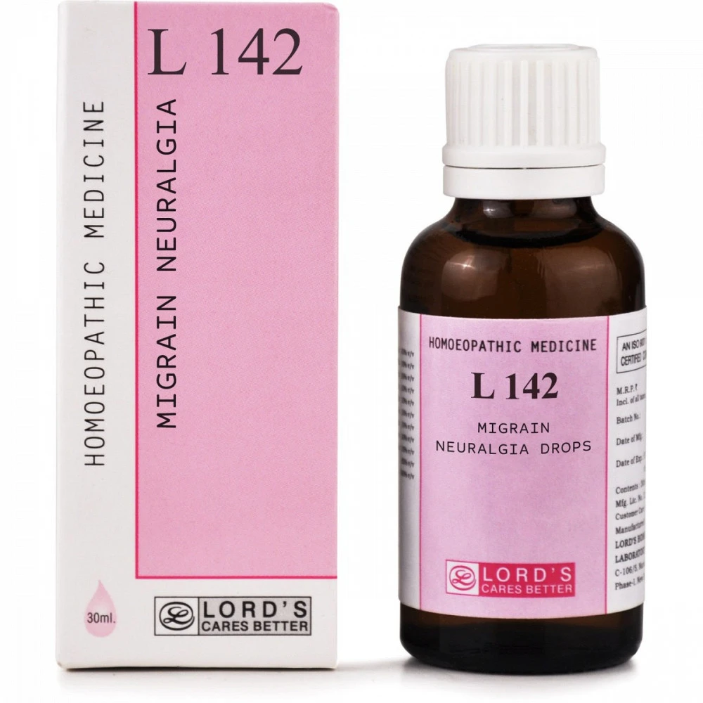Lords L 142 Migrain Neuralgia Drops (30ml) Lords L 142 Migrain Neuralgia Drops (30ml)