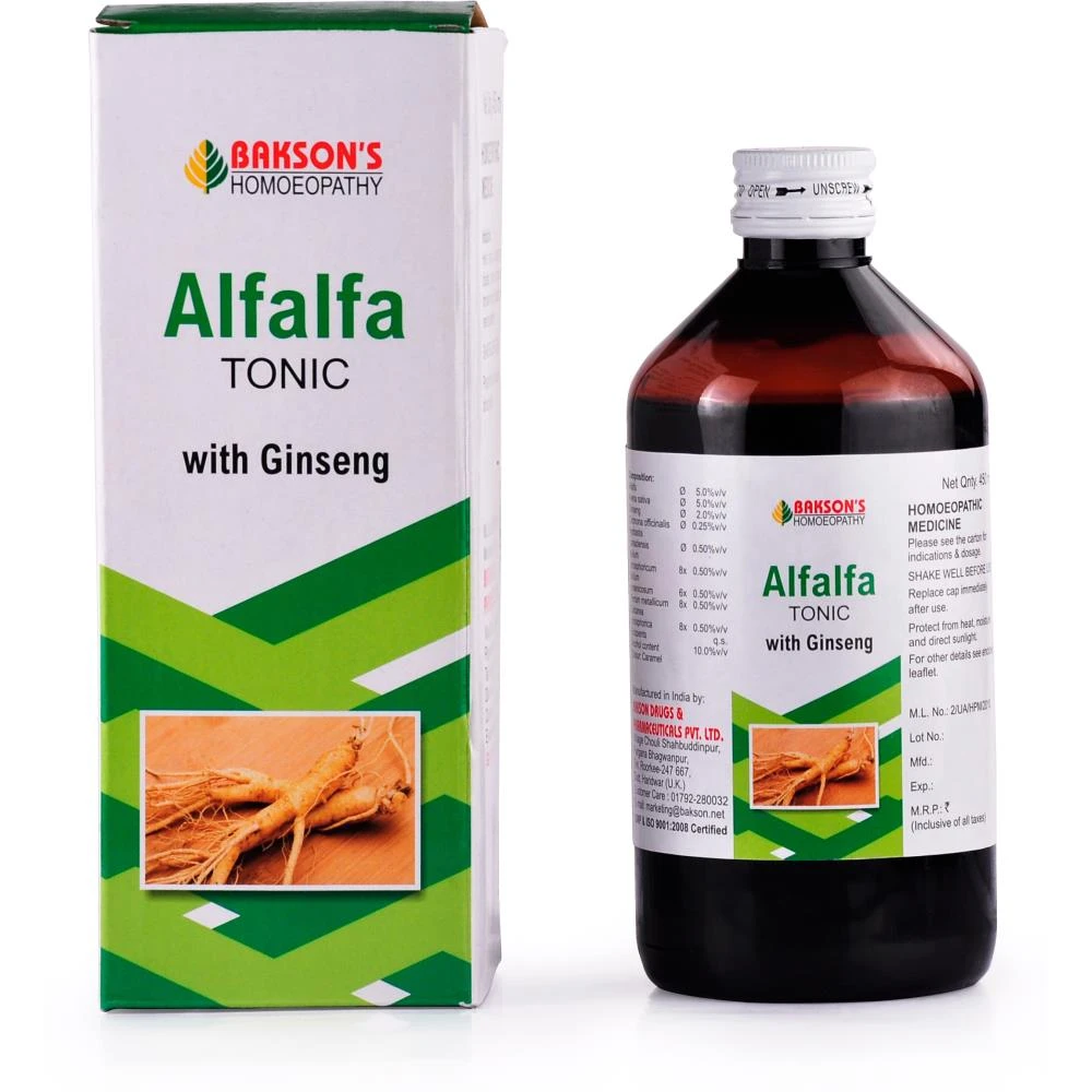 Bakson Alfalfa Tonic (With Ginseng) (450ml) Bakson Alfalfa Tonic (With Ginseng) (450ml)