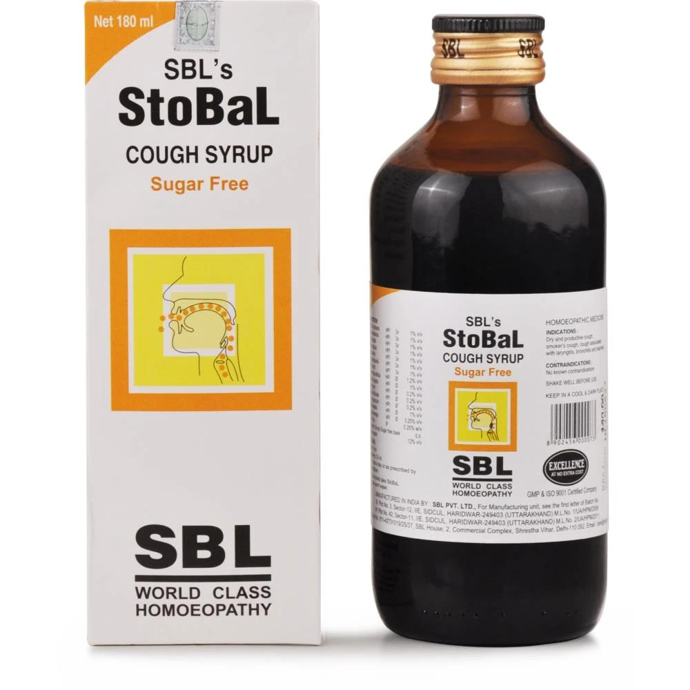 SBL Stobal Cough Syrup (Sugar Free) (180ml) SBL Stobal Cough Syrup (Sugar Free) (180ml)