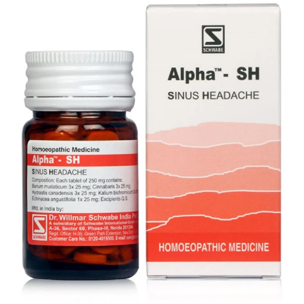 Willmar Schwabe India Alpha SH (Sinus Headache) (20g) Willmar Schwabe India Alpha SH (Sinus Headache) (20g)