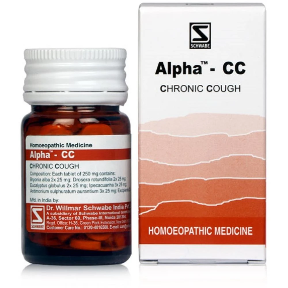 Willmar Schwabe India Alpha CC (Chronic Cough) (20g) Willmar Schwabe India Alpha CC (Chronic Cough) (20g)