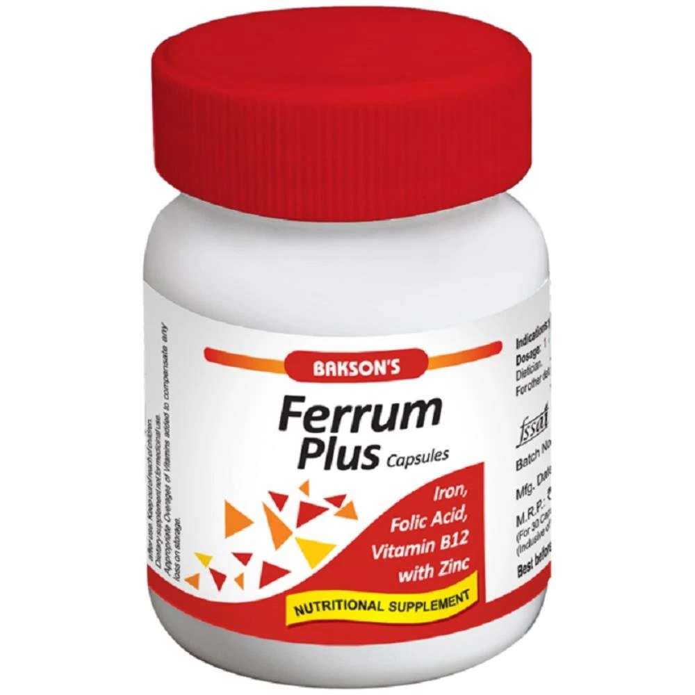 Bakson Ferrum Plus Capsules (30caps) Bakson Ferrum Plus Capsules (30caps)