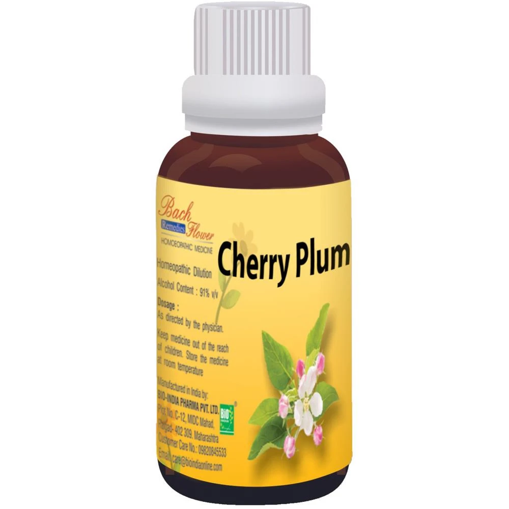 Bio India Bach Flower Cherry Plum (100ml) Bio India Bach Flower Cherry Plum (100ml)