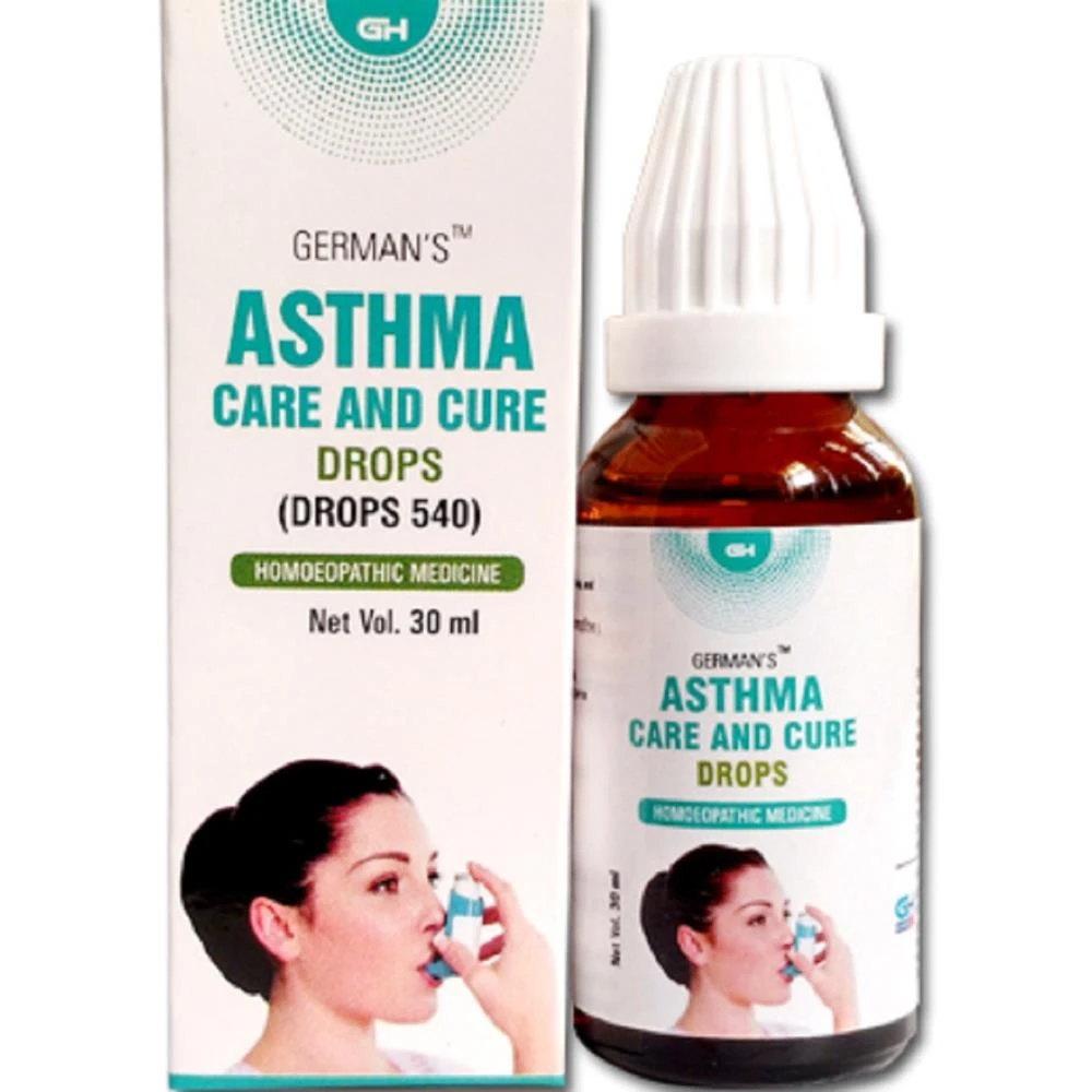 German Homeo Care & Cure Asthma Drops 540 (30ml) German Homeo Care & Cure Asthma Drops 540 (30ml)