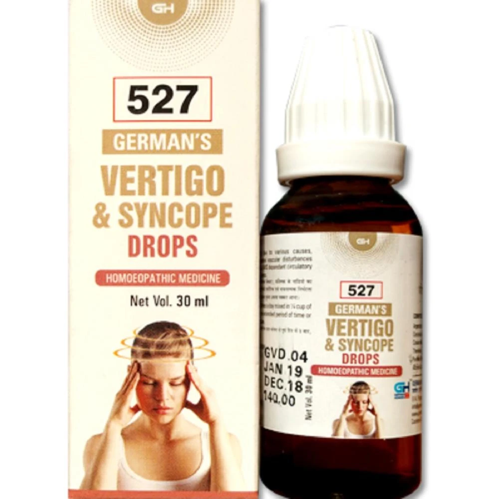 German Homeo Care & Cure Vertigo & Syncope Drops 527 (30ml) German Homeo Care & Cure Vertigo & Syncope Drops 527 (30ml)