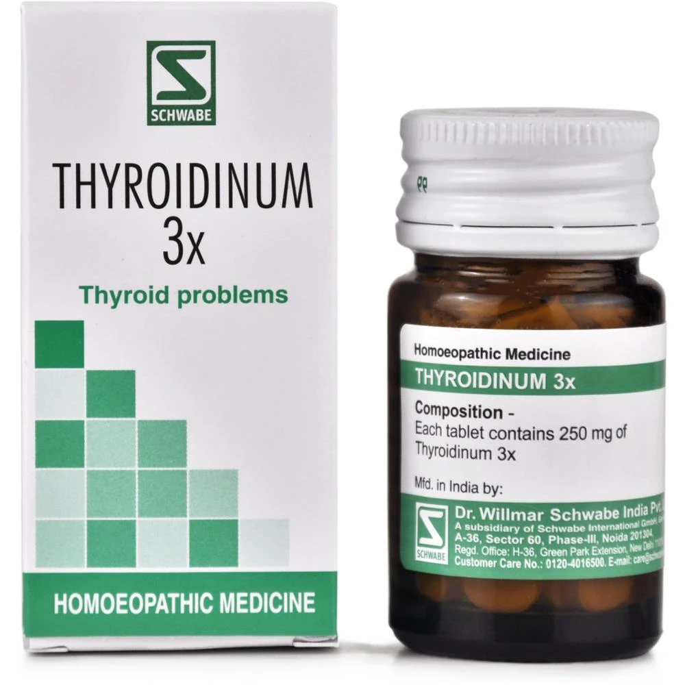 Willmar Schwabe India Thyroidinum 3X (20g) Willmar Schwabe India Thyroidinum 3X (20g)
