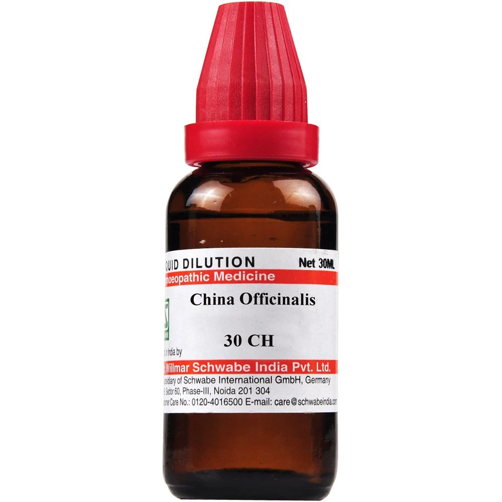 Willmar Schwabe India Cinchona Officinalis (China) 30 CH (30ml) Willmar Schwabe India Cinchona Officinalis (China) 30 CH (30ml)