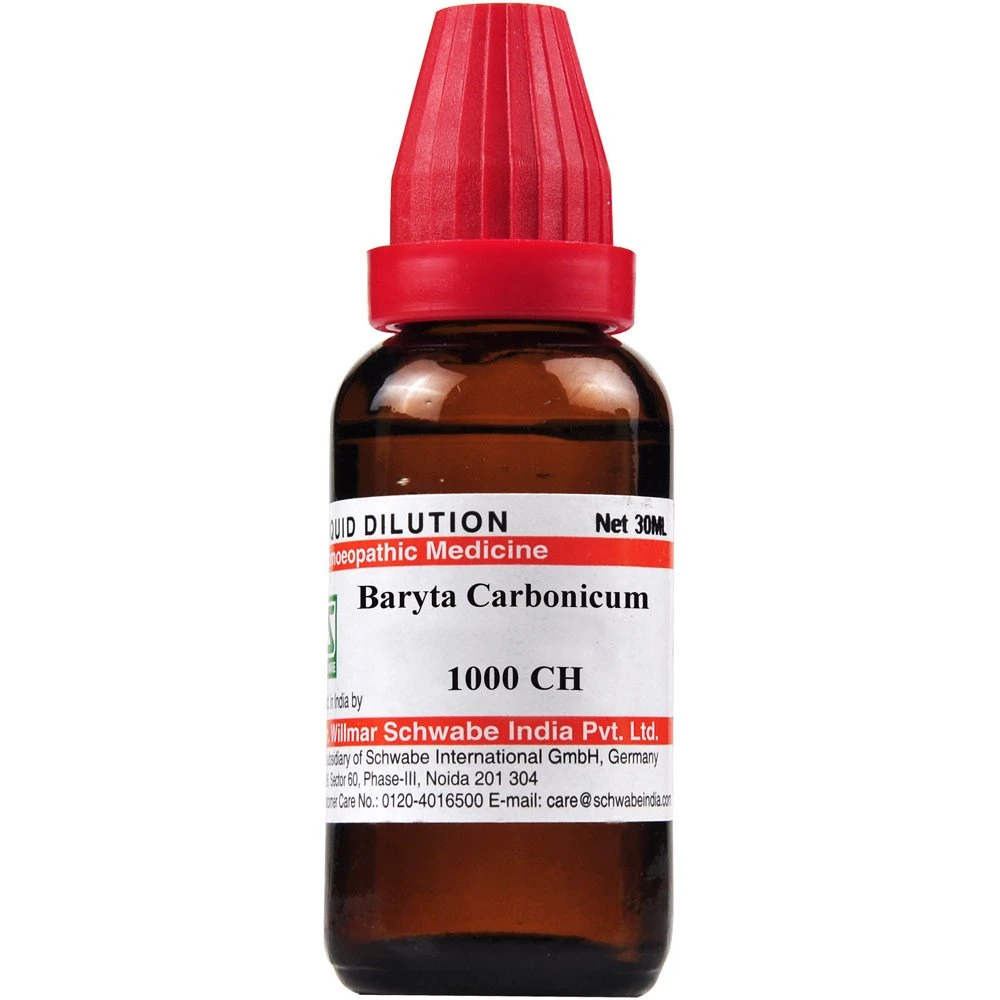 Willmar Schwabe India Baryta Carbonicum 1000 CH (30ml) Willmar Schwabe India Baryta Carbonicum 1000 CH (30ml)