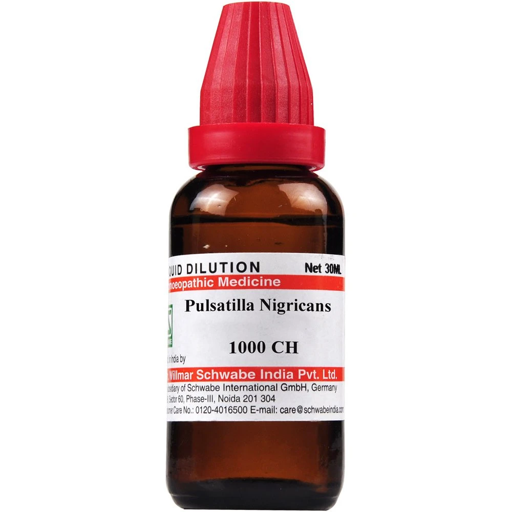 Willmar Schwabe India Pulsatilla Nigricans 1000 CH (30ml) Willmar Schwabe India Pulsatilla Nigricans 1000 CH (30ml)