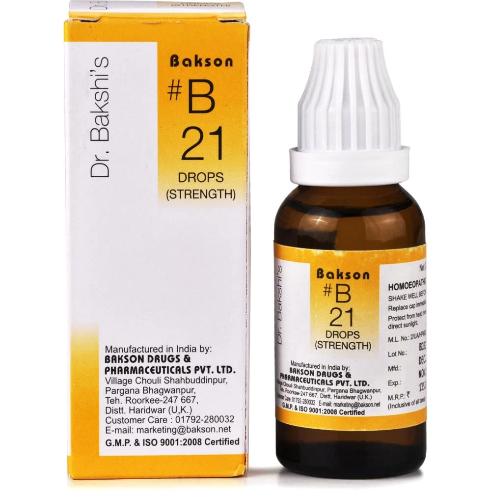 Bakson B21 Strength Drops (30ml)