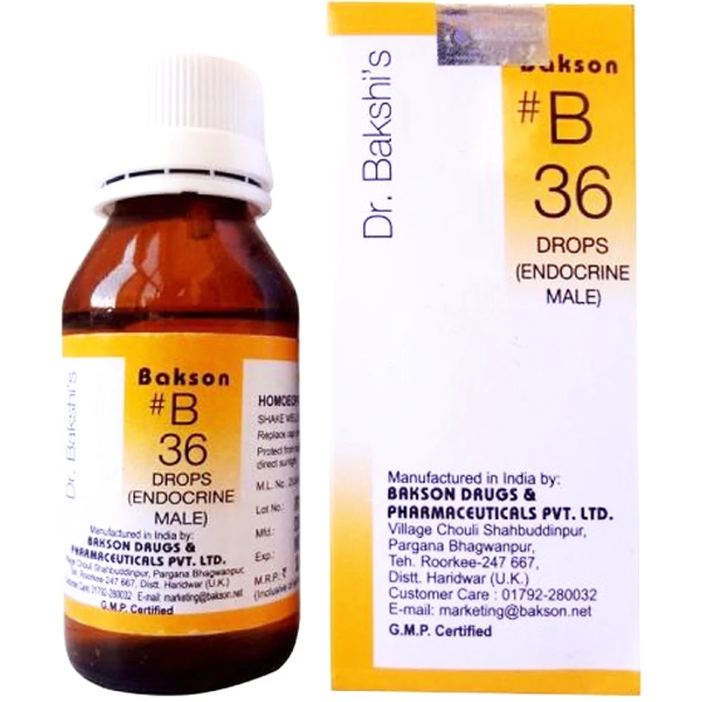 Bakson B36 Endocrine Drops (Male) (30ml) Bakson B36 Endocrine Drops (Male) (30ml)