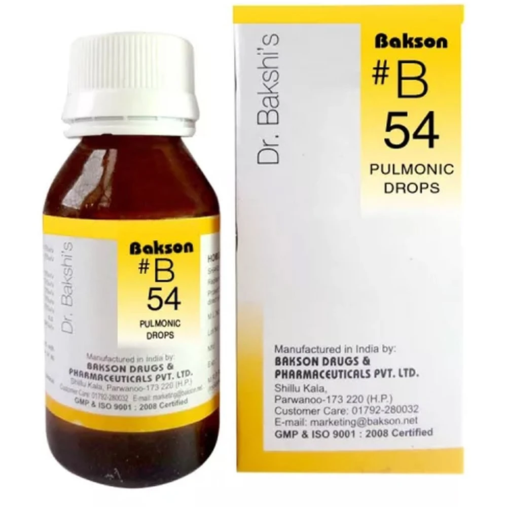 Bakson B54 Pulmonic Drops (30ml) Bakson B54 Pulmonic Drops (30ml)