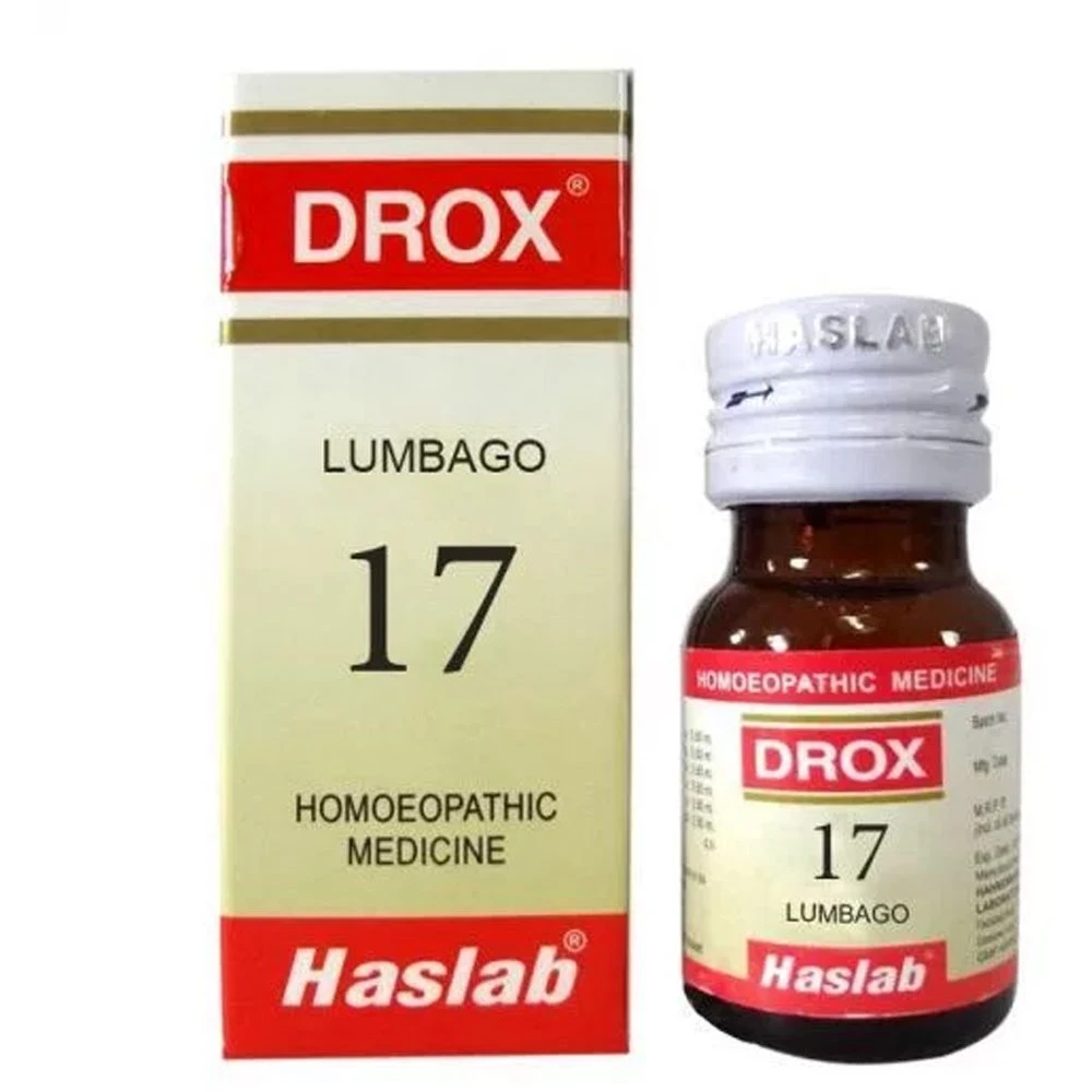 Haslab DROX 17 (Lumbago Drops - Backache) (30ml) Haslab DROX 17 (Lumbago Drops - Backache) (30ml)