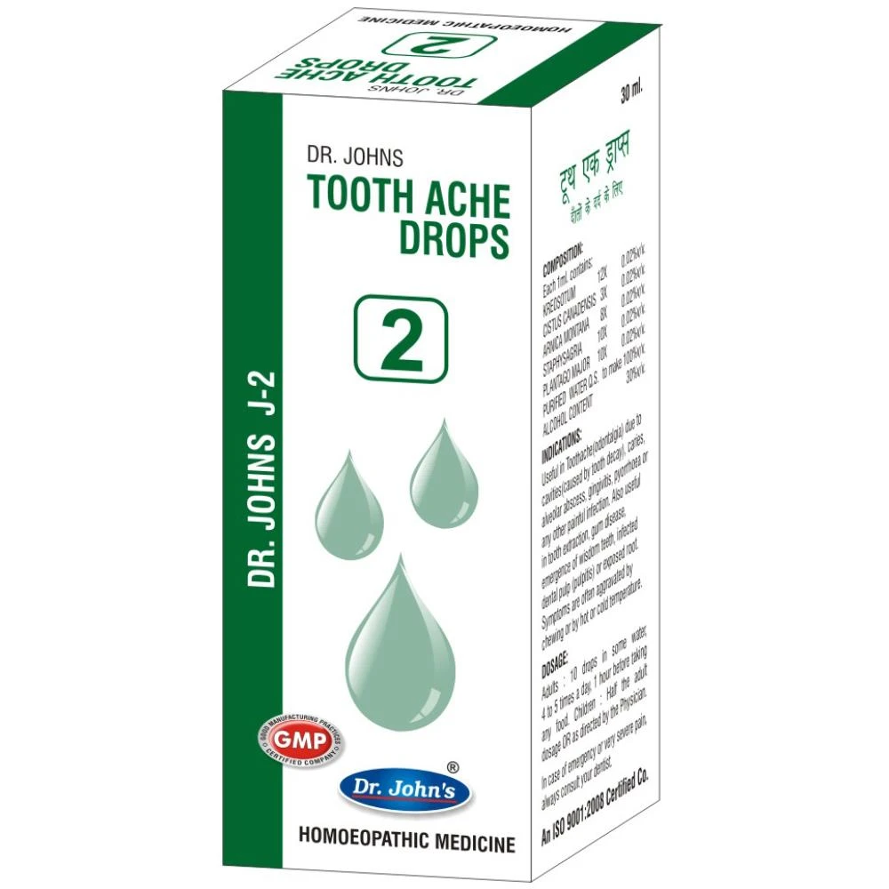 Dr John J 2 Tooth Ache Drops (30ml)