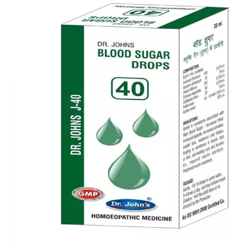 Dr John J 40 Blood Sugar Drops (30ml) Dr John J 40 Blood Sugar Drops (30ml)