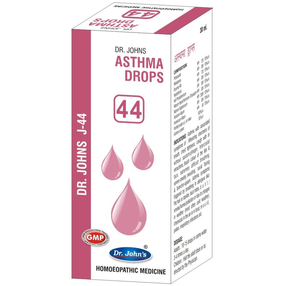 Dr John J 44 Asthma Drops (30ml) Dr John J 44 Asthma Drops (30ml)