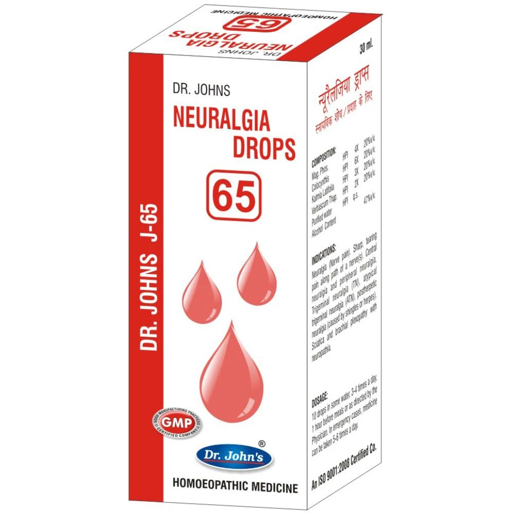 Dr John J 65 Neuralgia Drops (30ml) Dr John J 65 Neuralgia Drops (30ml)