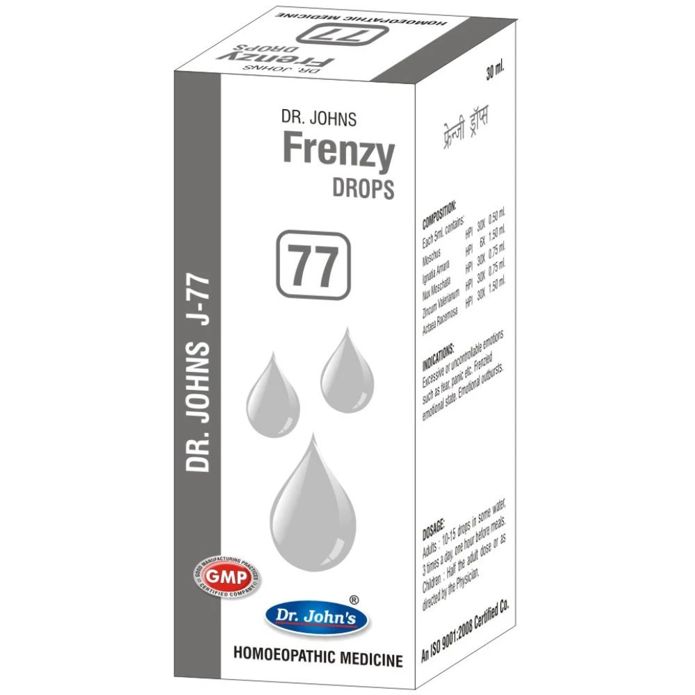 Dr John J 77 Frenzy Drops (30ml)