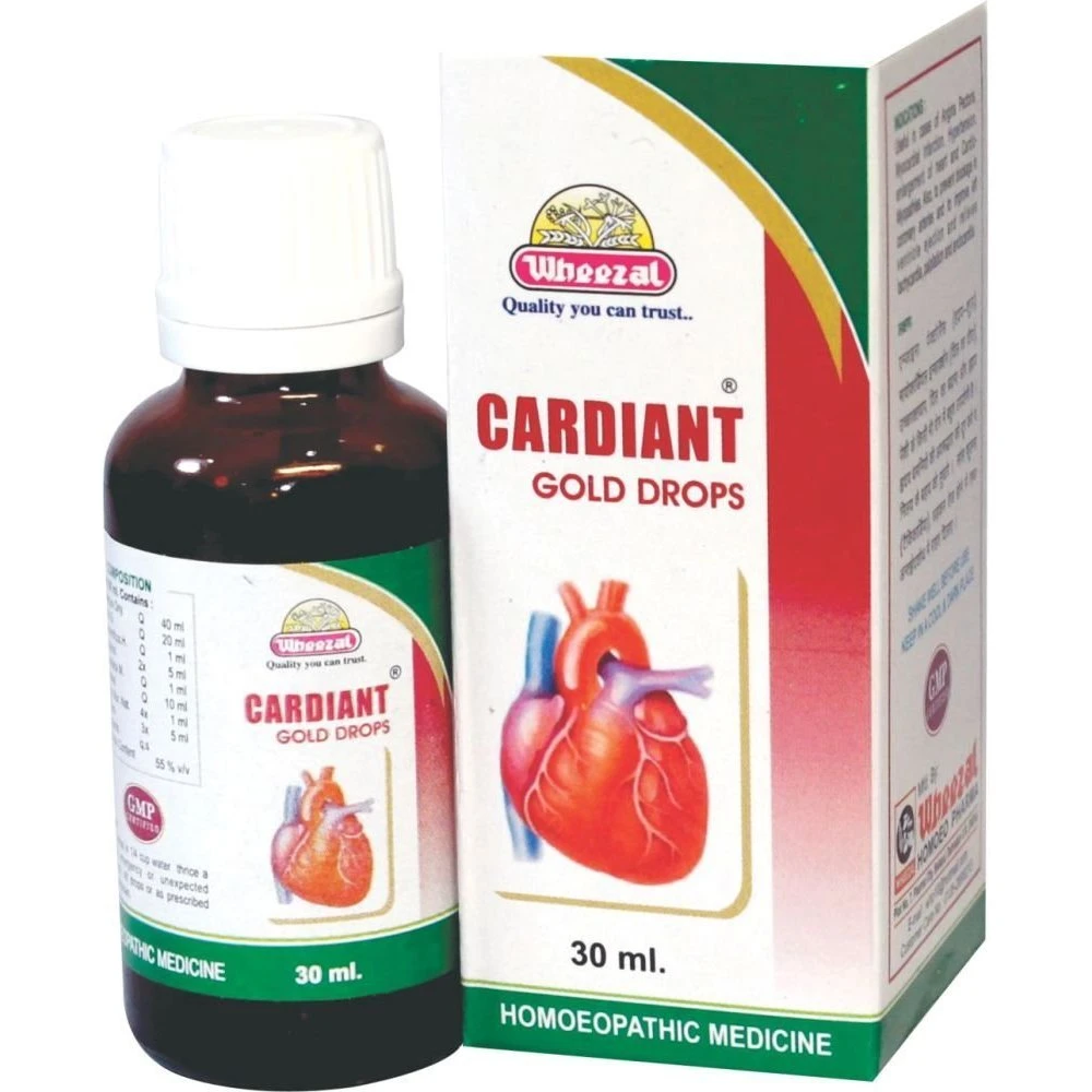 Wheezal Cardiant Gold Drops (30ml) Wheezal Cardiant Gold Drops (30ml)