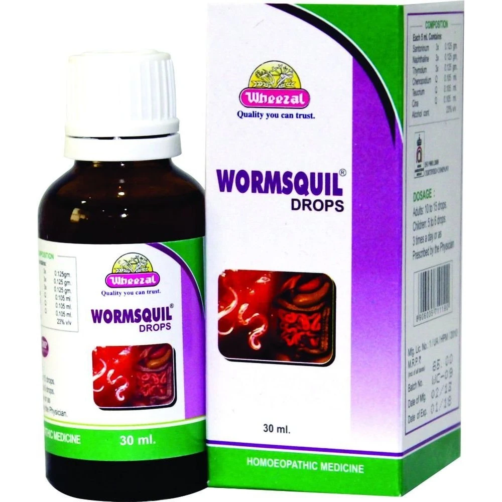 Wheezal Wormsquil Drops (30ml) Wheezal Wormsquil Drops (30ml)