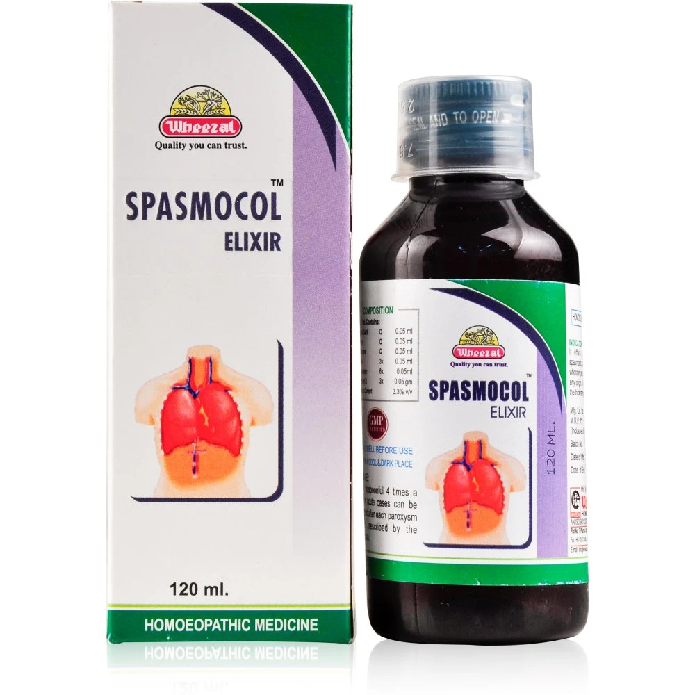 Wheezal Spasmocol Elixir Syrup (120ml)