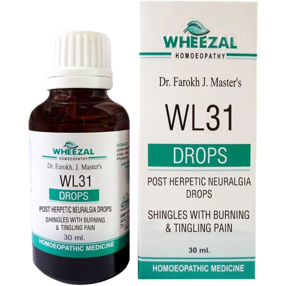 Wheezal WL-31 Post Herpetic Neuralgia Drops (30ml) Wheezal WL-31 Post Herpetic Neuralgia Drops (30ml)