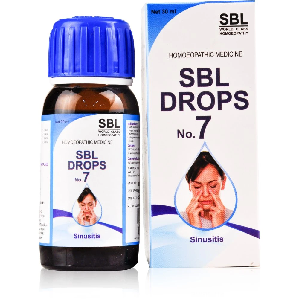 SBL Drops No 7 Sinusitis (30ml) SBL Drops No 7 Sinusitis (30ml)