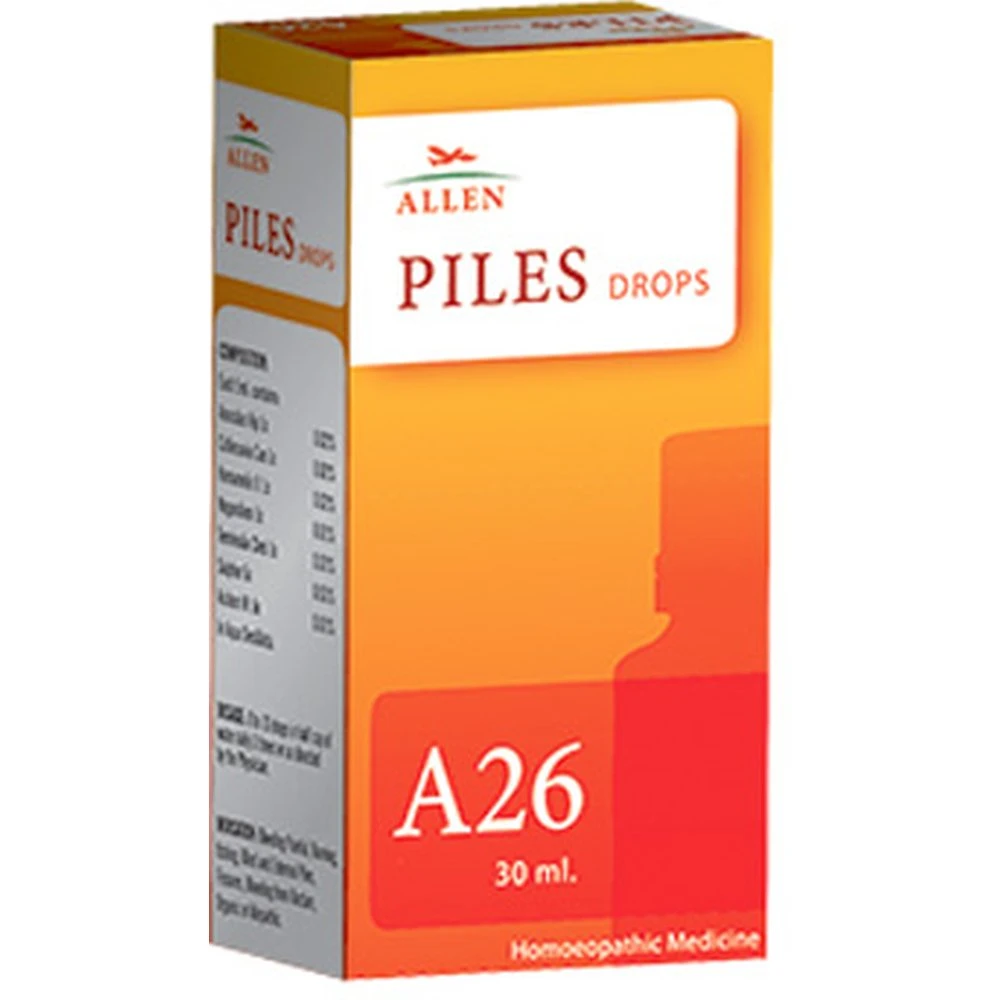 Allen A26 Piles Drops (30ml) Allen A26 Piles Drops (30ml)