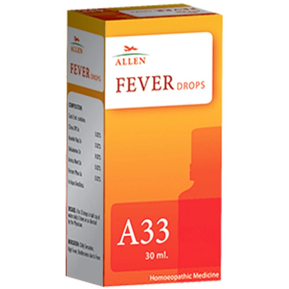 Allen A33 Fever Drops (30ml) Allen A33 Fever Drops (30ml)