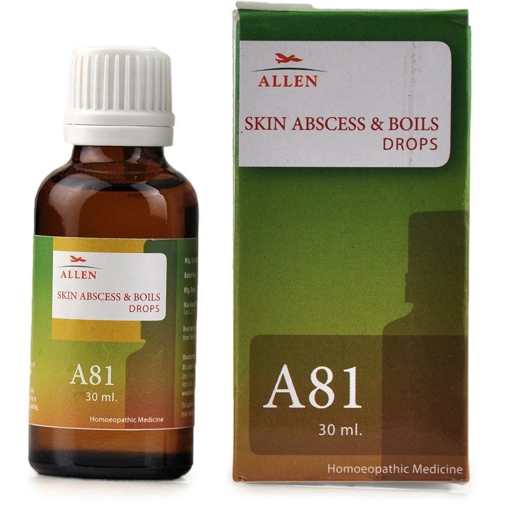 Allen A81 Skin Abscess And Boils Drops (30ml) Allen A81 Skin Abscess And Boils Drops (30ml)