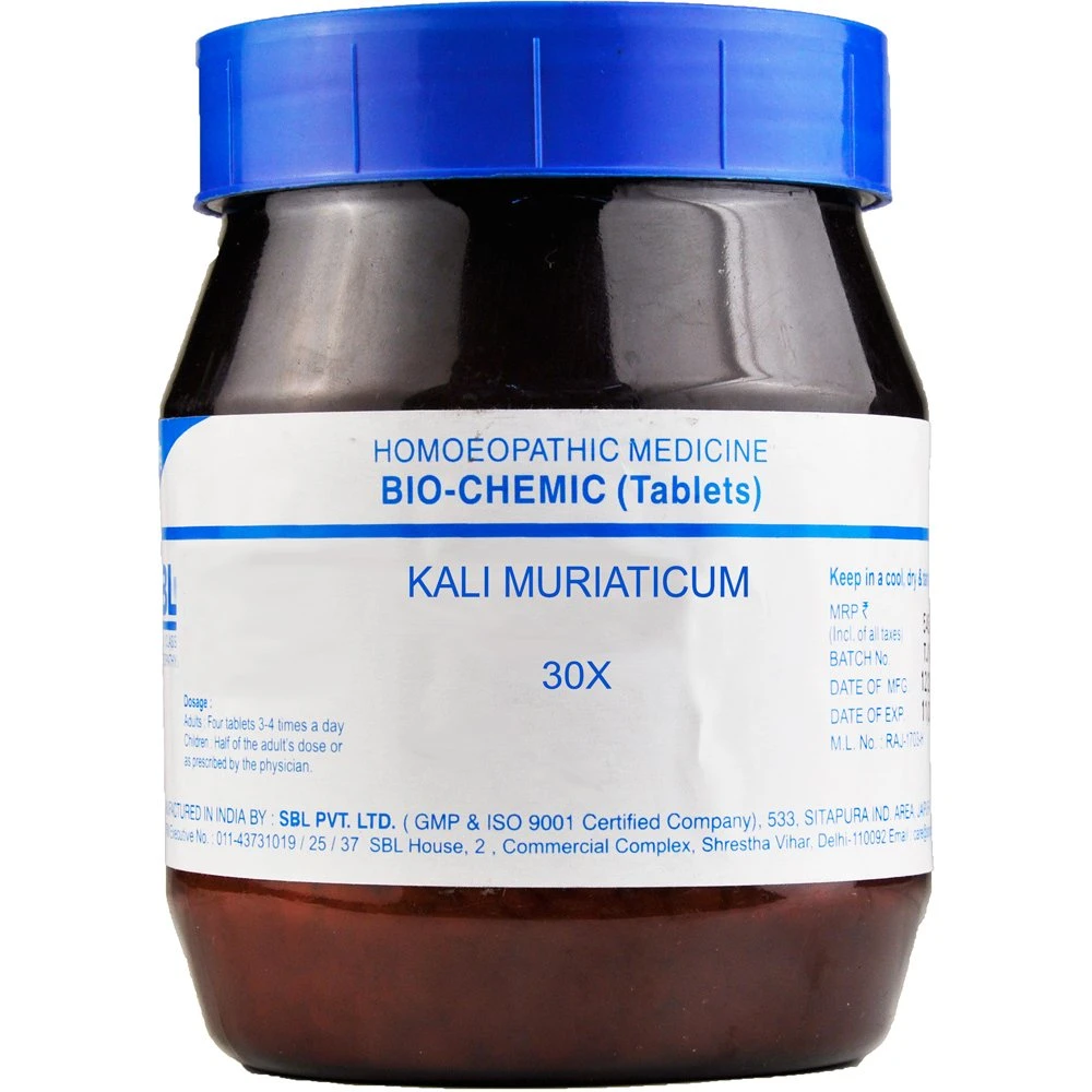 SBL Kali Muriaticum 30X (450g) SBL Kali Muriaticum 30X (450g)