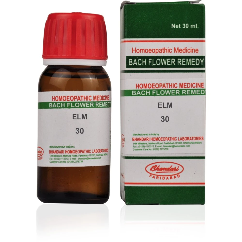 Bhandari Bach Flower Elm (30ml) Bhandari Bach Flower Elm (30ml)