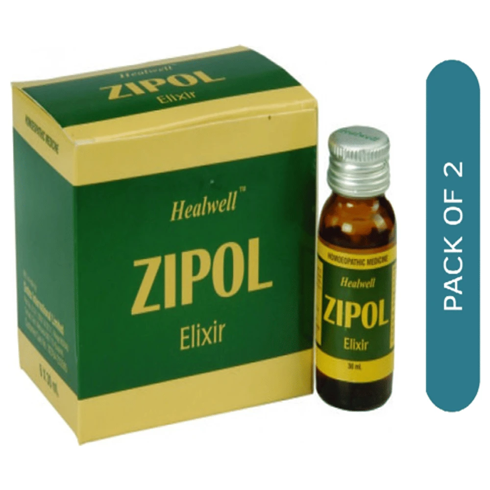 Healwell Zipol Elixir bottle of 30 ml Elixir