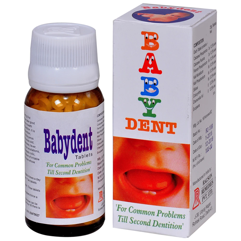 Ralson Remedies Babydent Tablet bottle of 25 gm Tablet
