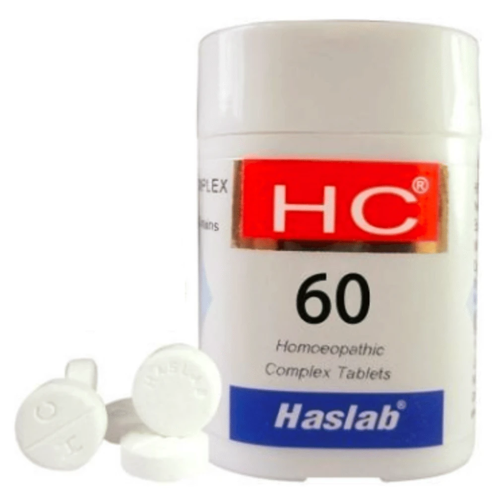 Haslab HC 60 Phytolacca Complex Tablet bottle of 20 gm Tablet