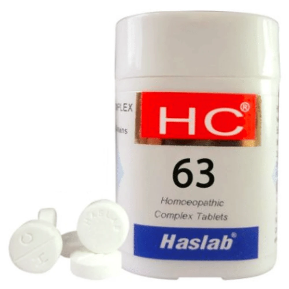 Haslab HC 63 Febro Complex Tablet bottle of 20 gm Tablet