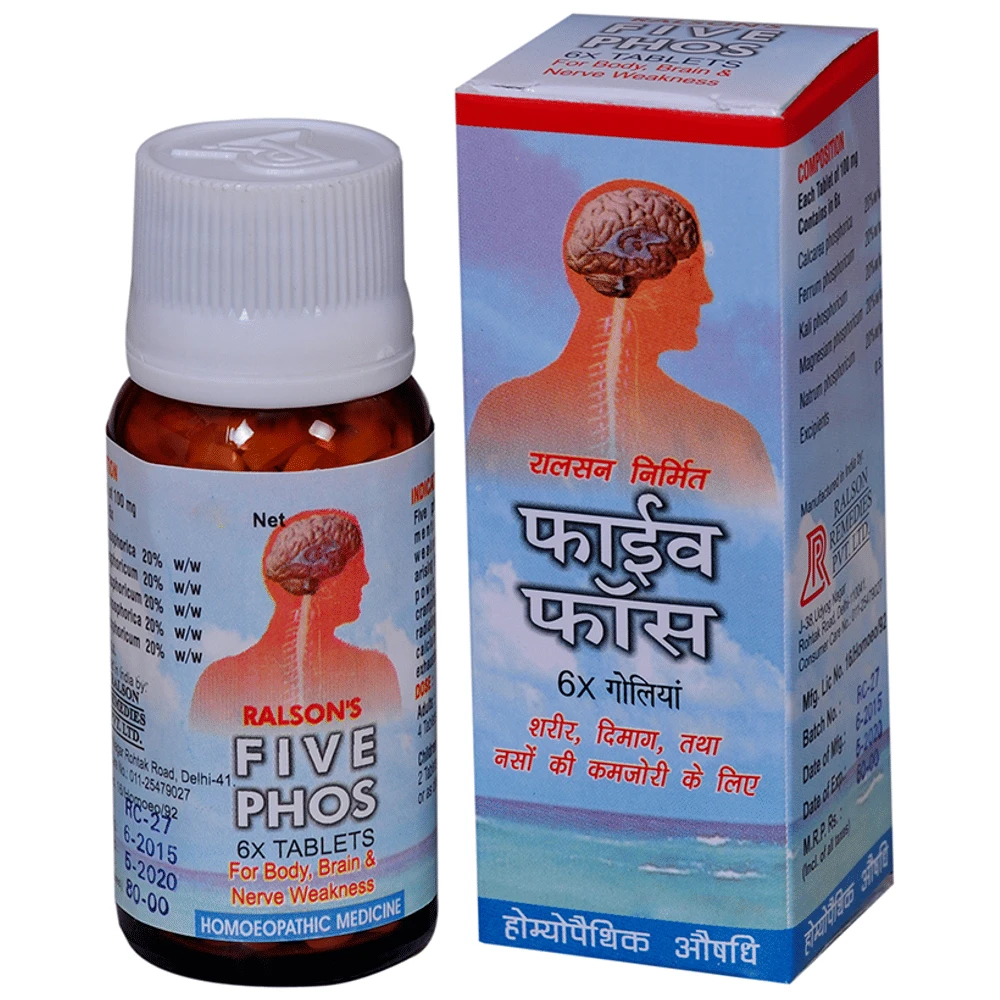 Ralson Remedies Five Phos Tablet 6X bottle of 25 gm Tablet