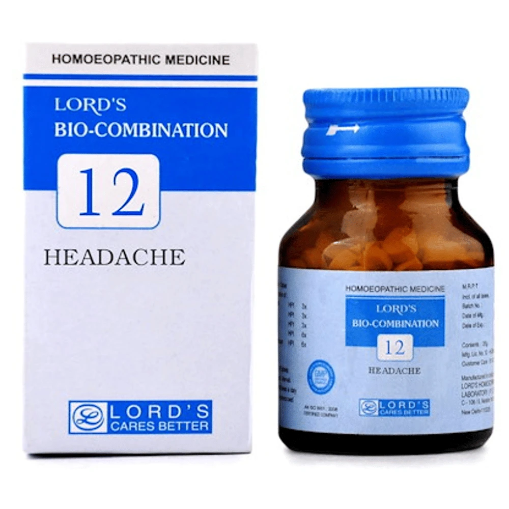 Lord's Bio-Combination 12 Tablet bottle of 25 gm Biocombination Tablet
