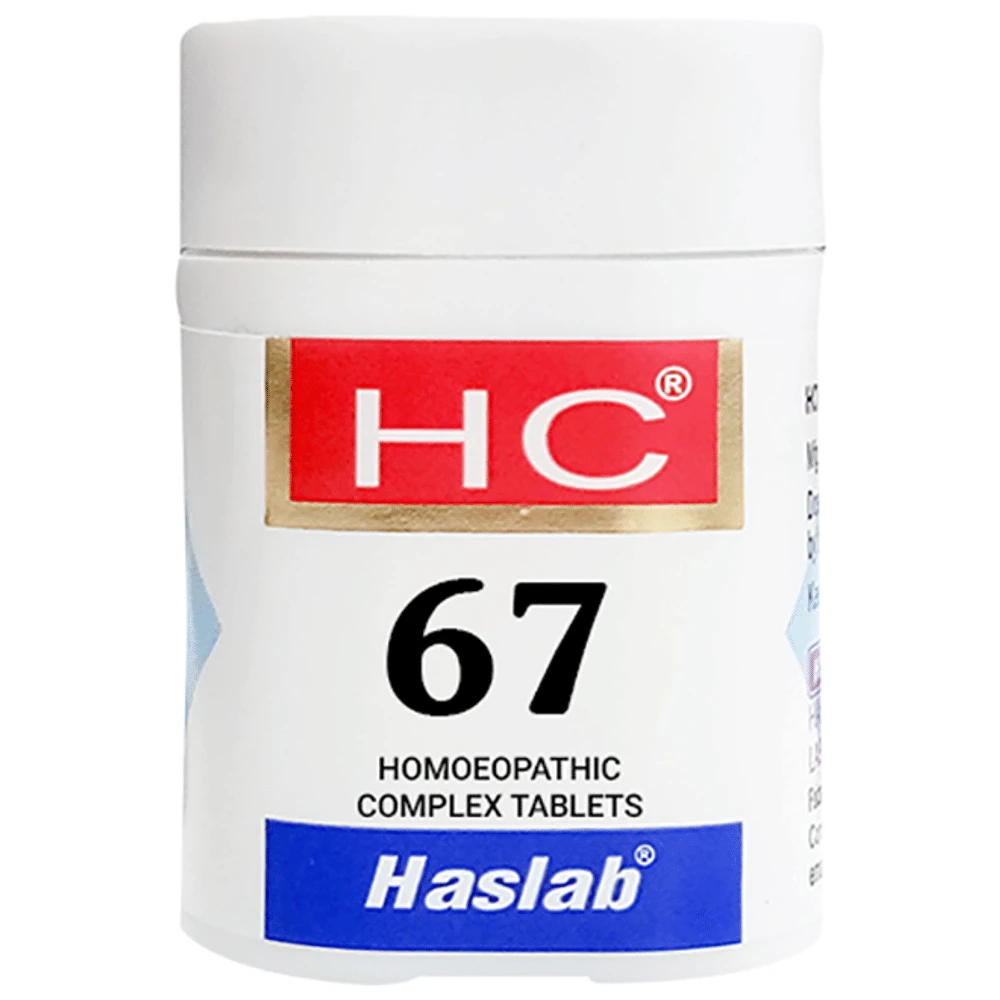 Haslab HC 67 Homolax Tablet bottle of 550 gm Tablet