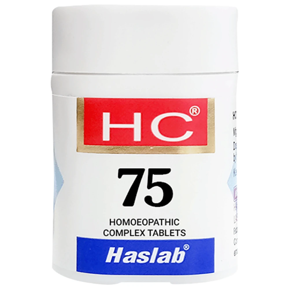 Haslab HC 75 Chamomilla Complex Tablet bottle of 550 gm Tablet